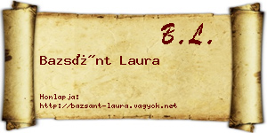 Bazsánt Laura névjegykártya
